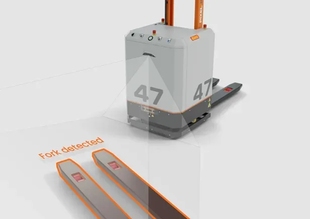 Pixel PT Roboter auf dem Messestand der LogiMAT 2024